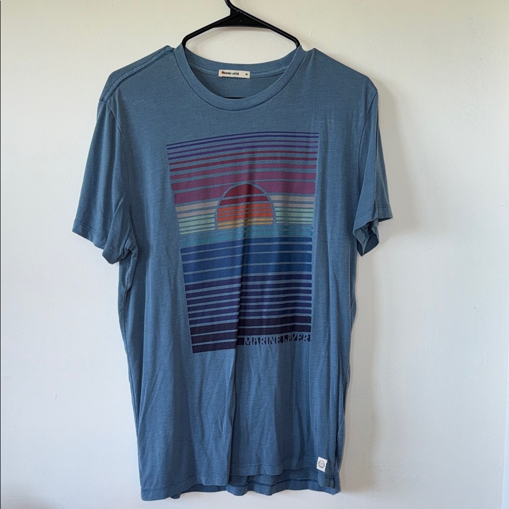 Marine Layer Signature Crew Graphic Tee Medium